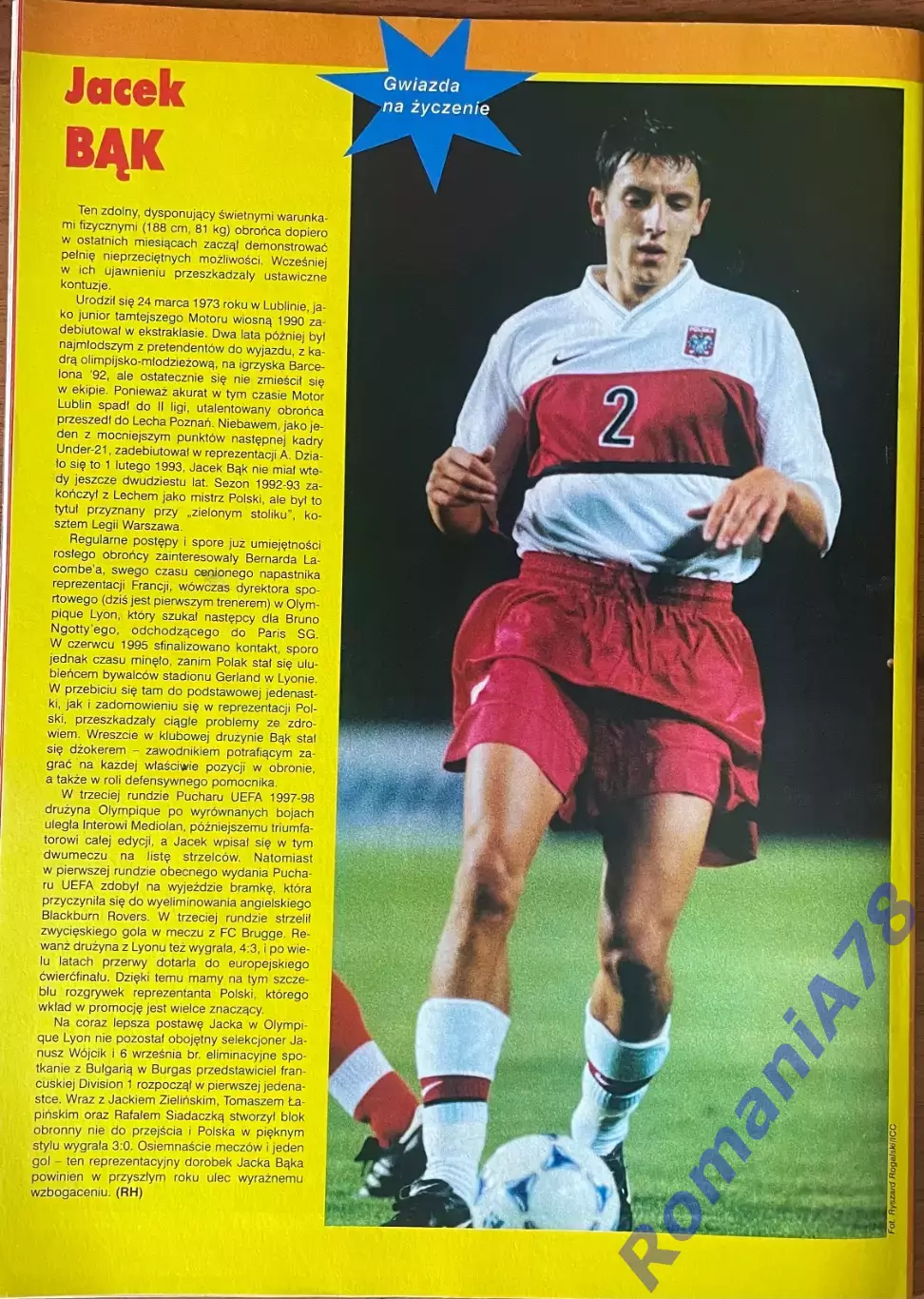 Журнал. Футбол Pilka Nozna N50/1998 Постер США,Наката 4