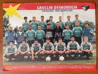 Футбол.Постер двосторонній з журналу Pilka Nozna ,Гроцлін,Херцог