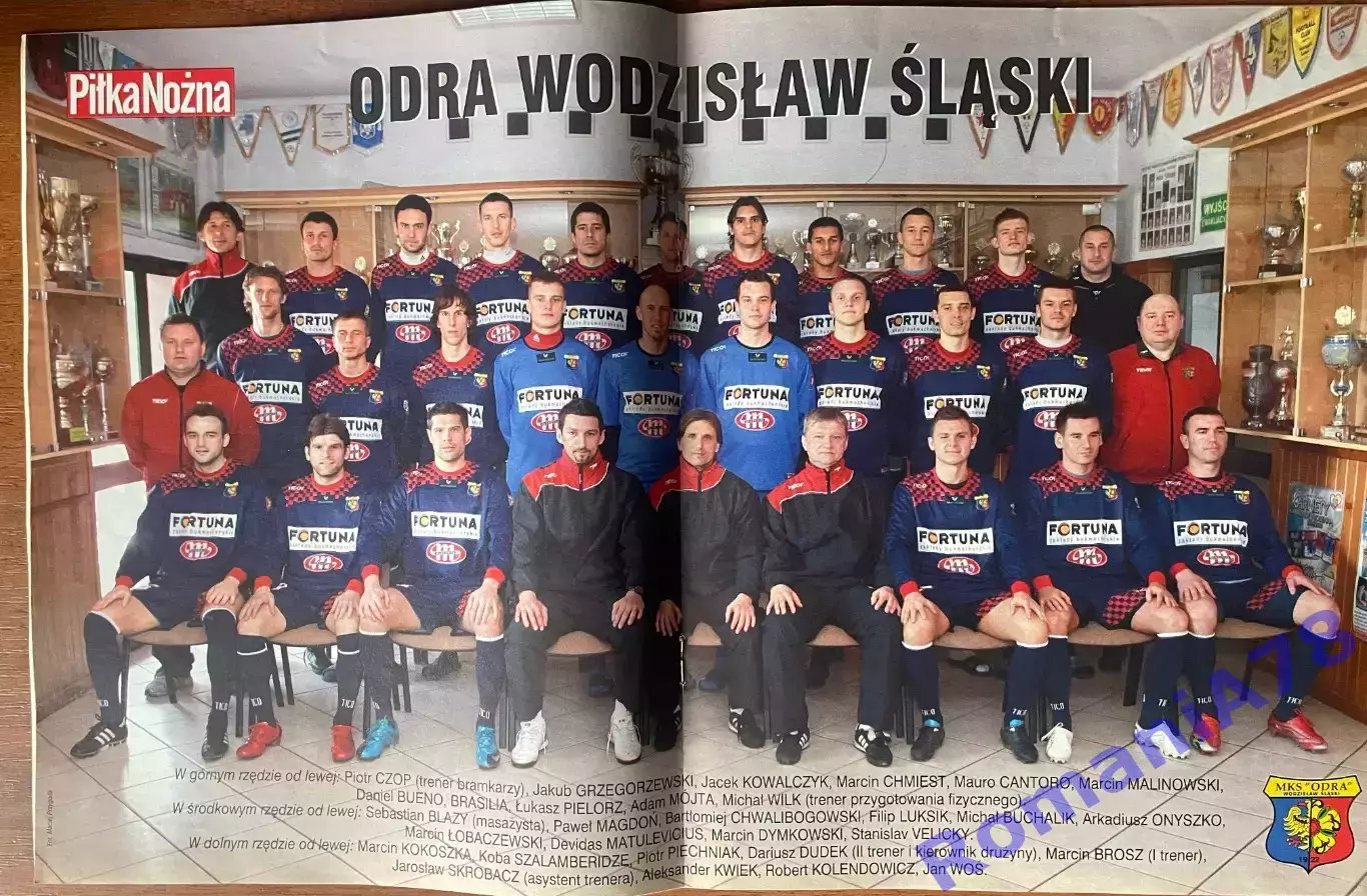 Журнал. Футбол Pilka Nozna N13/2010 Постер Одра 1