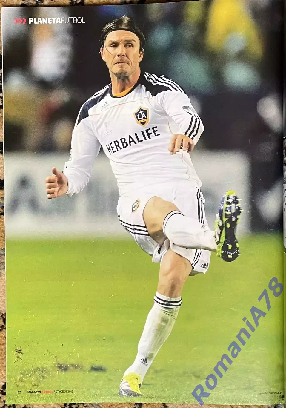 Журнал.Futbol N1/2012.Постер Бекхем. 1