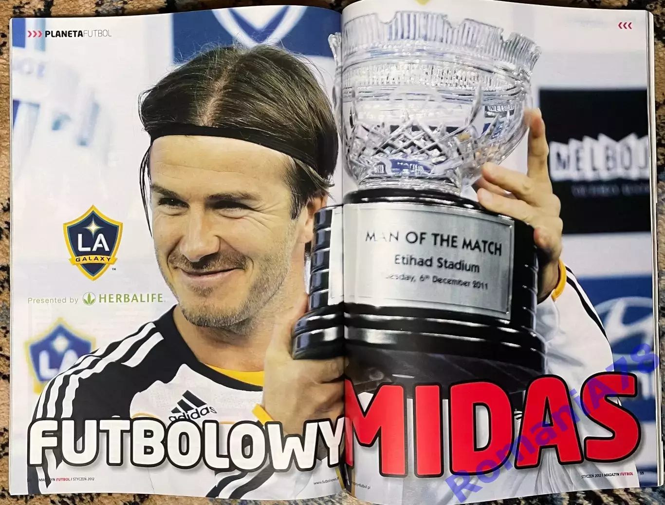 Журнал.Futbol N1/2012.Постер Бекхем. 2