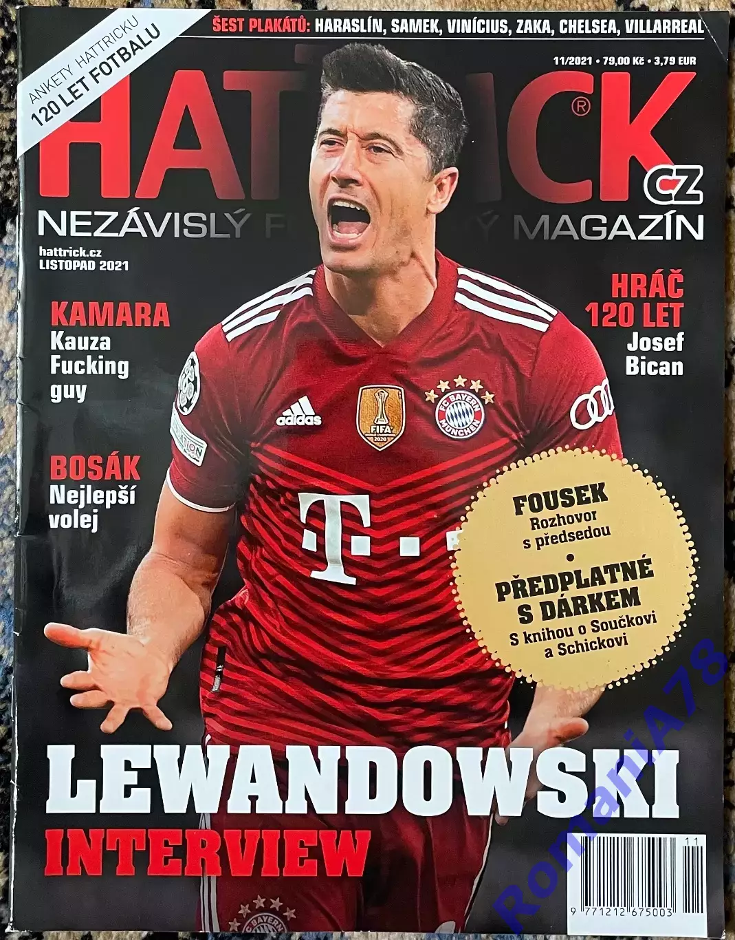 Футбол. Журнал. Hattrick.N11/2021. Постери.