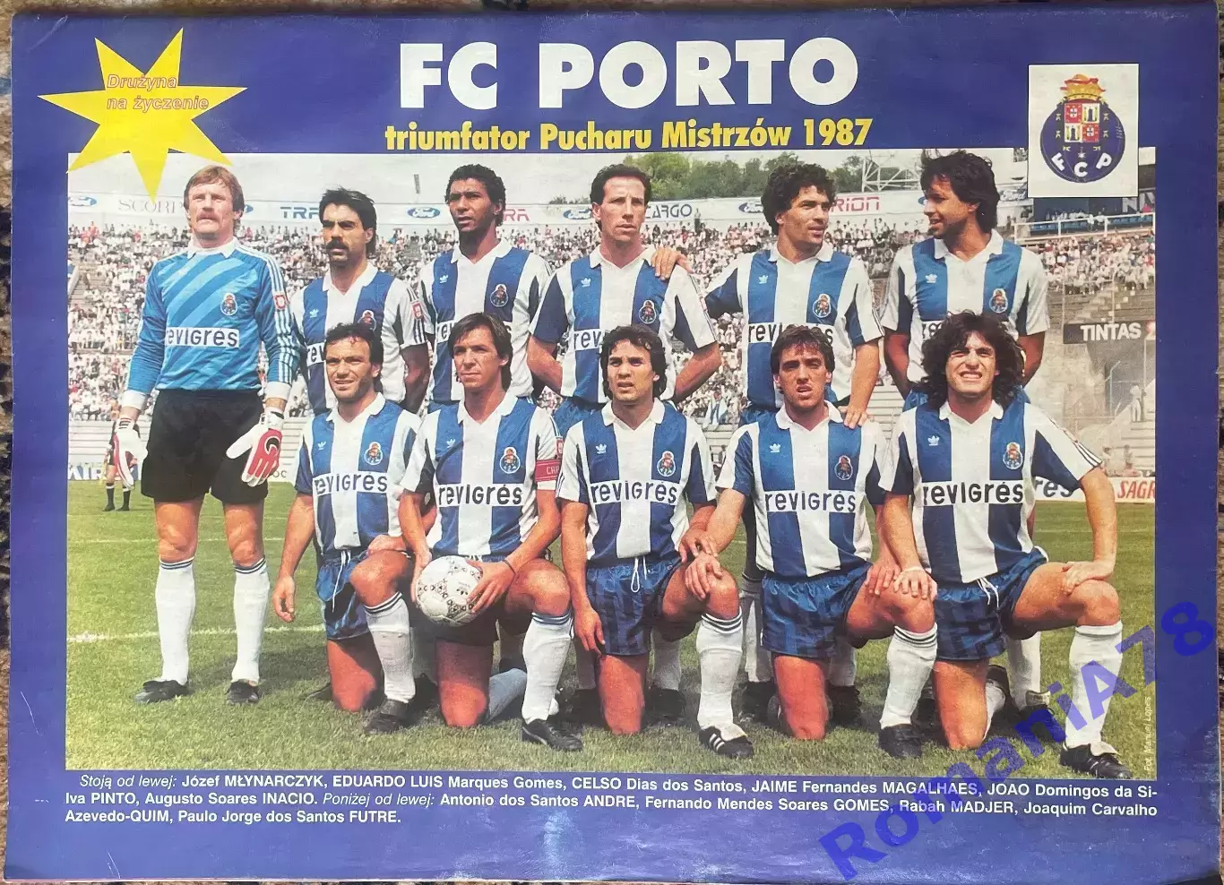 Журнал. Футбол Pilka Nozna N39/1998.Постер Порто,Реал. 1