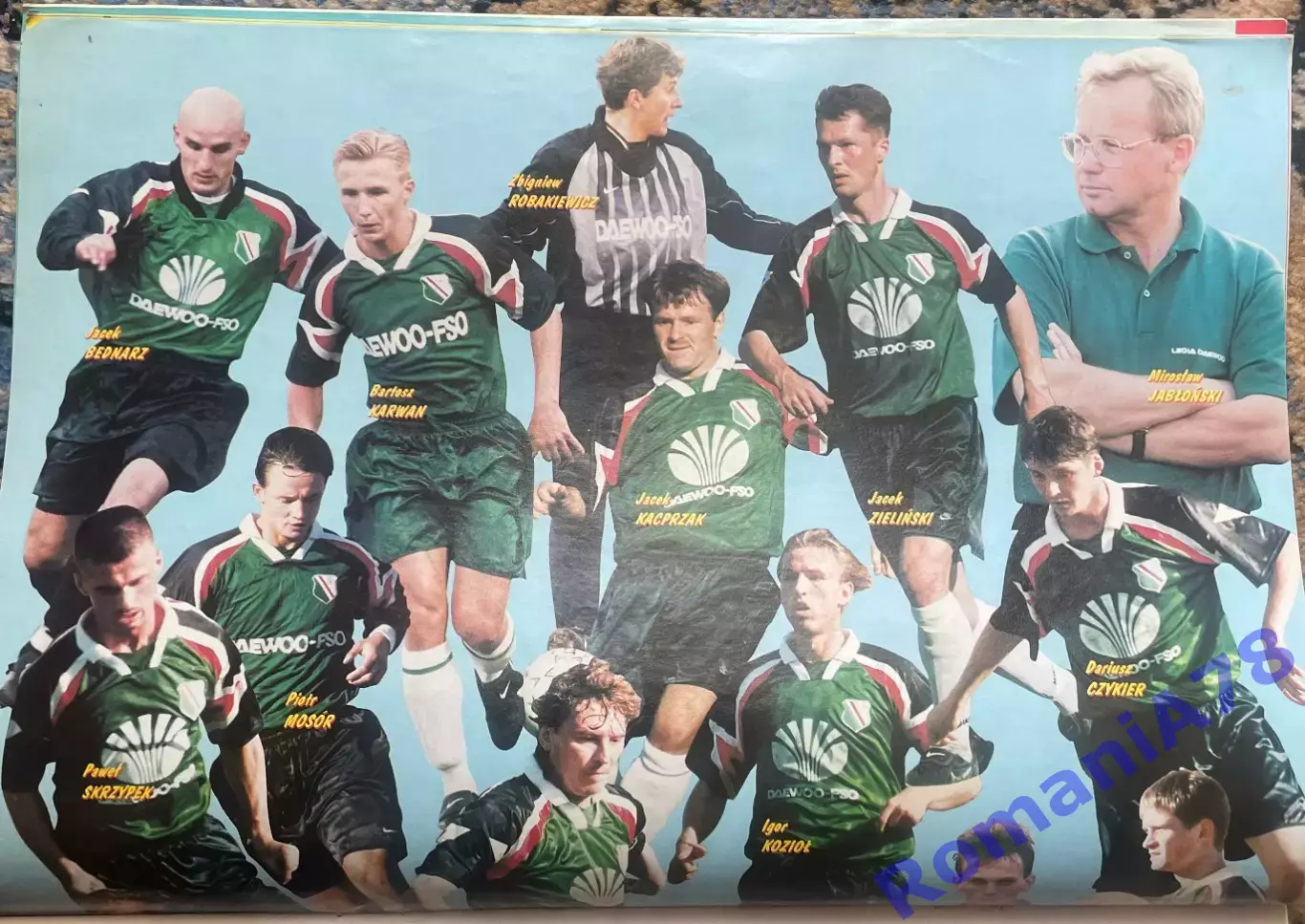 Журнал. Футбол Pilka Nozna N12/1998.Постер Пфафф,Феррер,Гурнік,Легія. 5