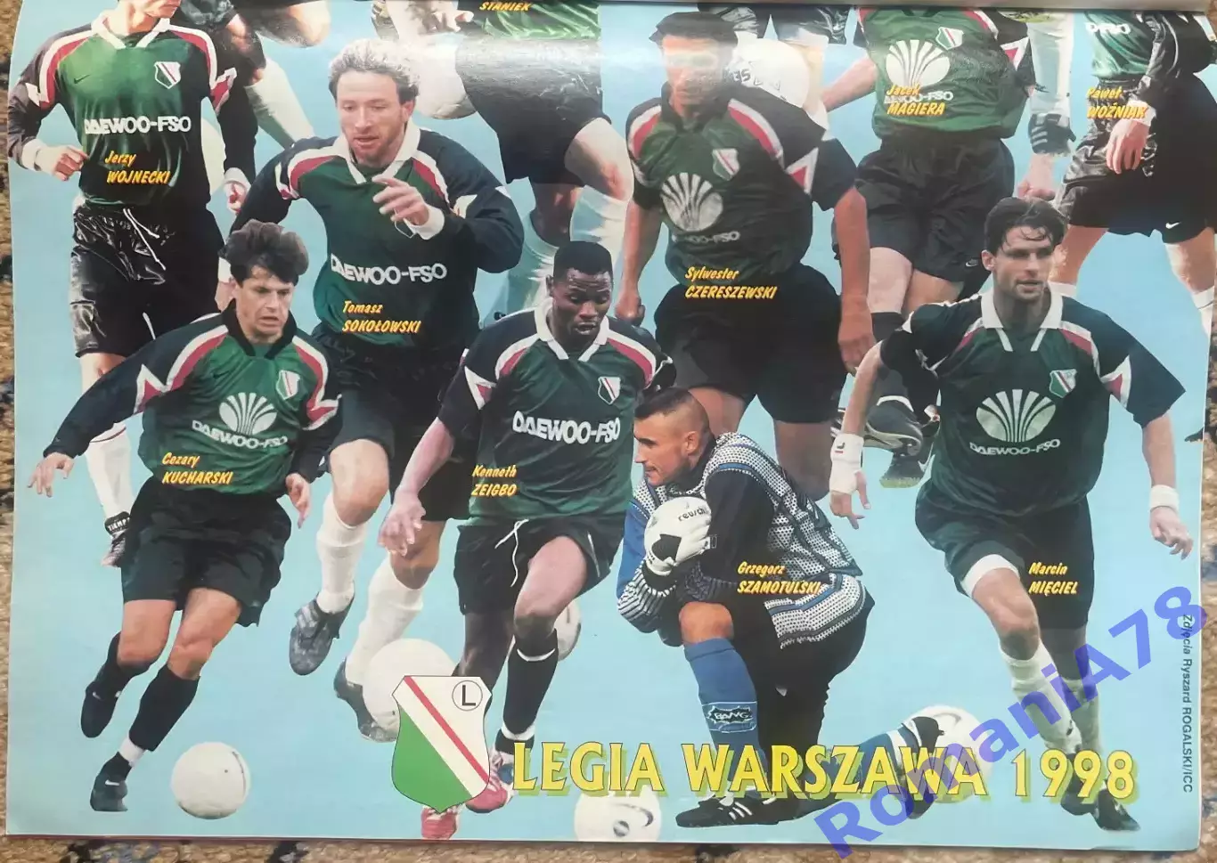 Журнал. Футбол Pilka Nozna N12/1998.Постер Пфафф,Феррер,Гурнік,Легія. 6