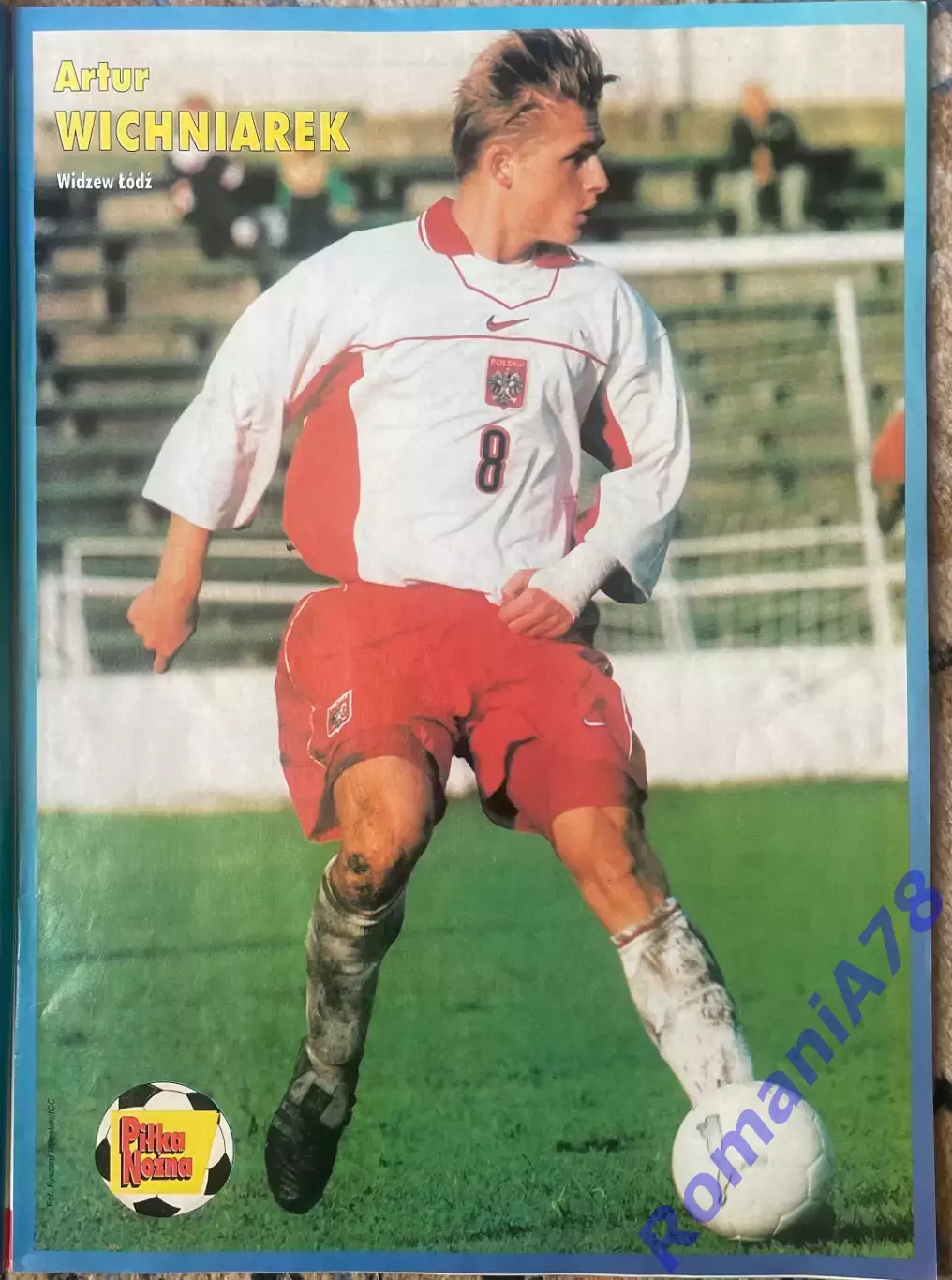 Журнал. Футбол Pilka Nozna N41/1998.Постер Італія,Креспо. 4