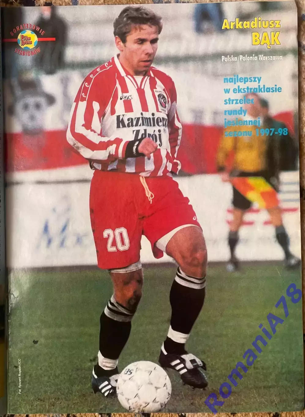Журнал. Футбол Pilka Nozna N9/1998.Постер Бразилія,Батістута 4