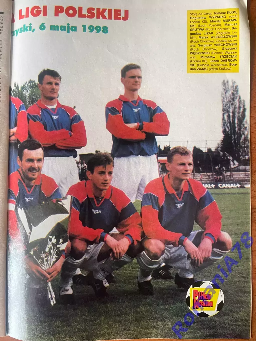 Журнал. Футбол Pilka Nozna N20/1998.Постер Сімеоне,Бобан 4