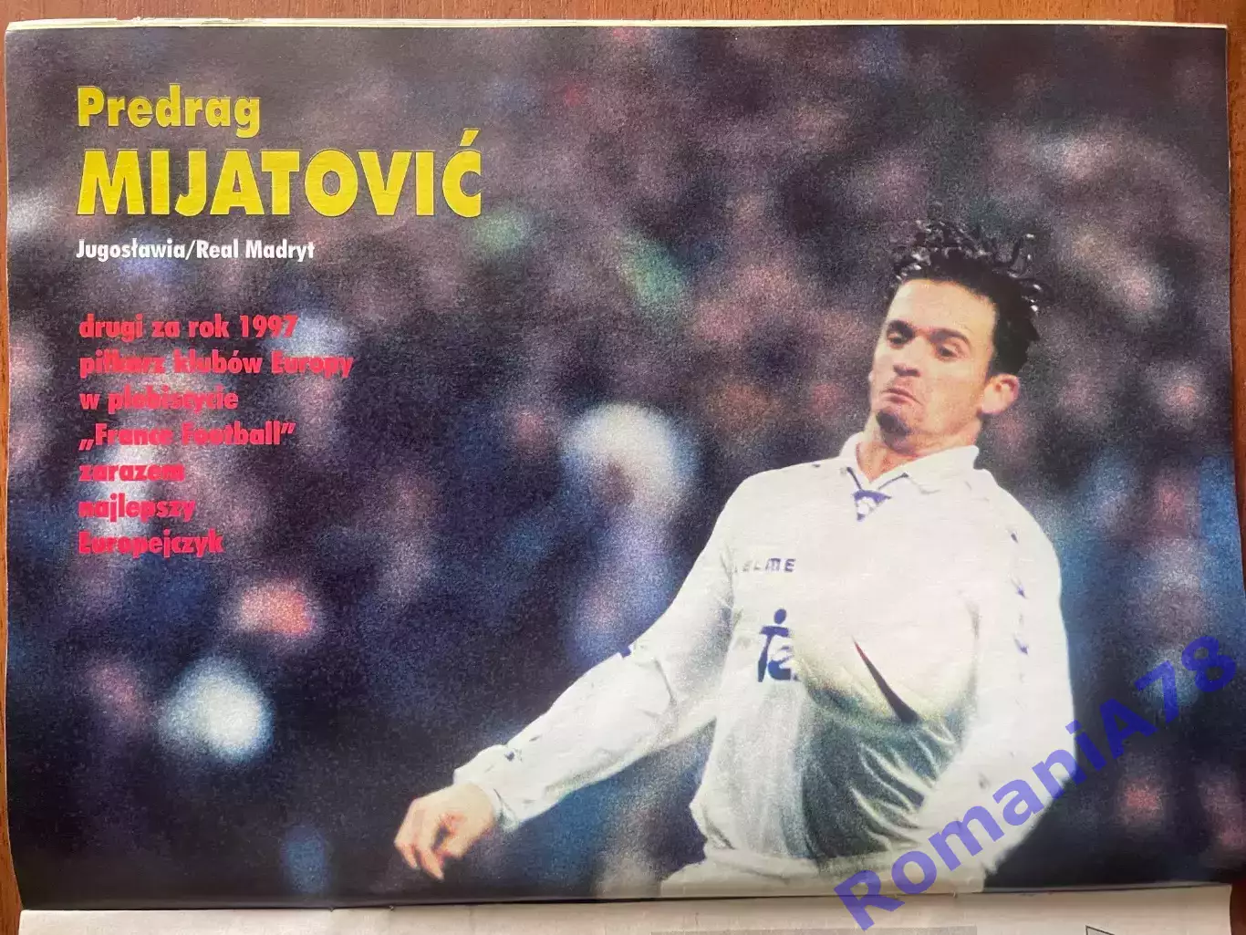 Журнал. Футбол Pilka Nozna N3/1998.Постер Міятович,Франція,Прюддом 3