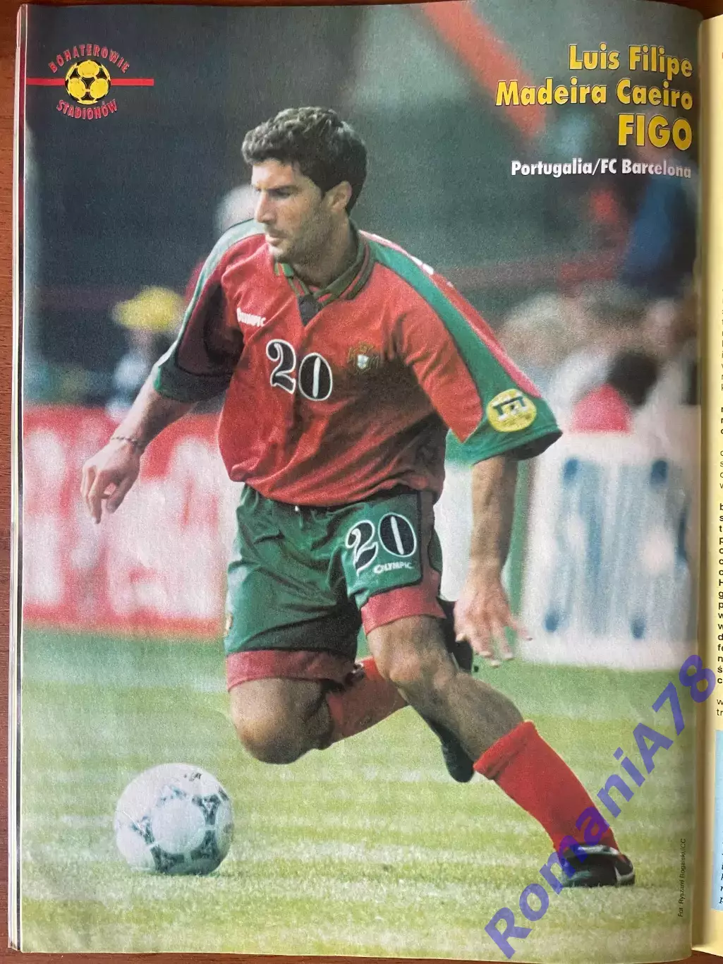 Журнал. Футбол Pilka Nozna N6/1998.Постер С.Аравія,Фігу,Бергкамп. 2