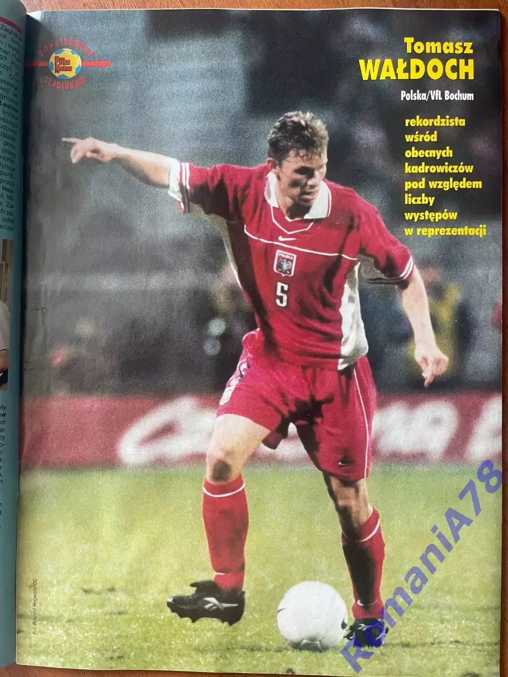 Журнал. Футбол Pilka Nozna 11/1998.Постер Віаллі,Бабангіда,Полонія. 5