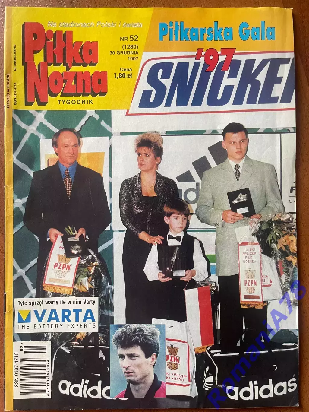 Журнал. Футбол Pilka Nozna 52/1997 Постери