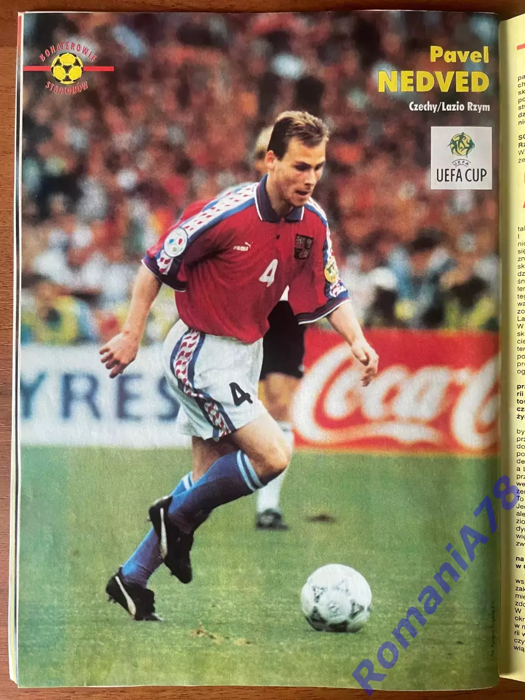 Журнал. Футбол Pilka Nozna 5/1998.Постер Швеція,Дель Пьєро,Недвед 4