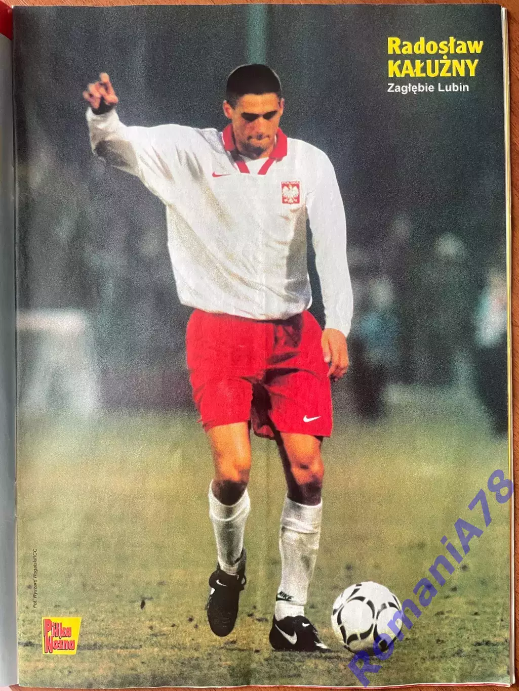 Журнал. Футбол Pilka Nozna 26/1997 Постер Відзев,Хорватія/Польща 3