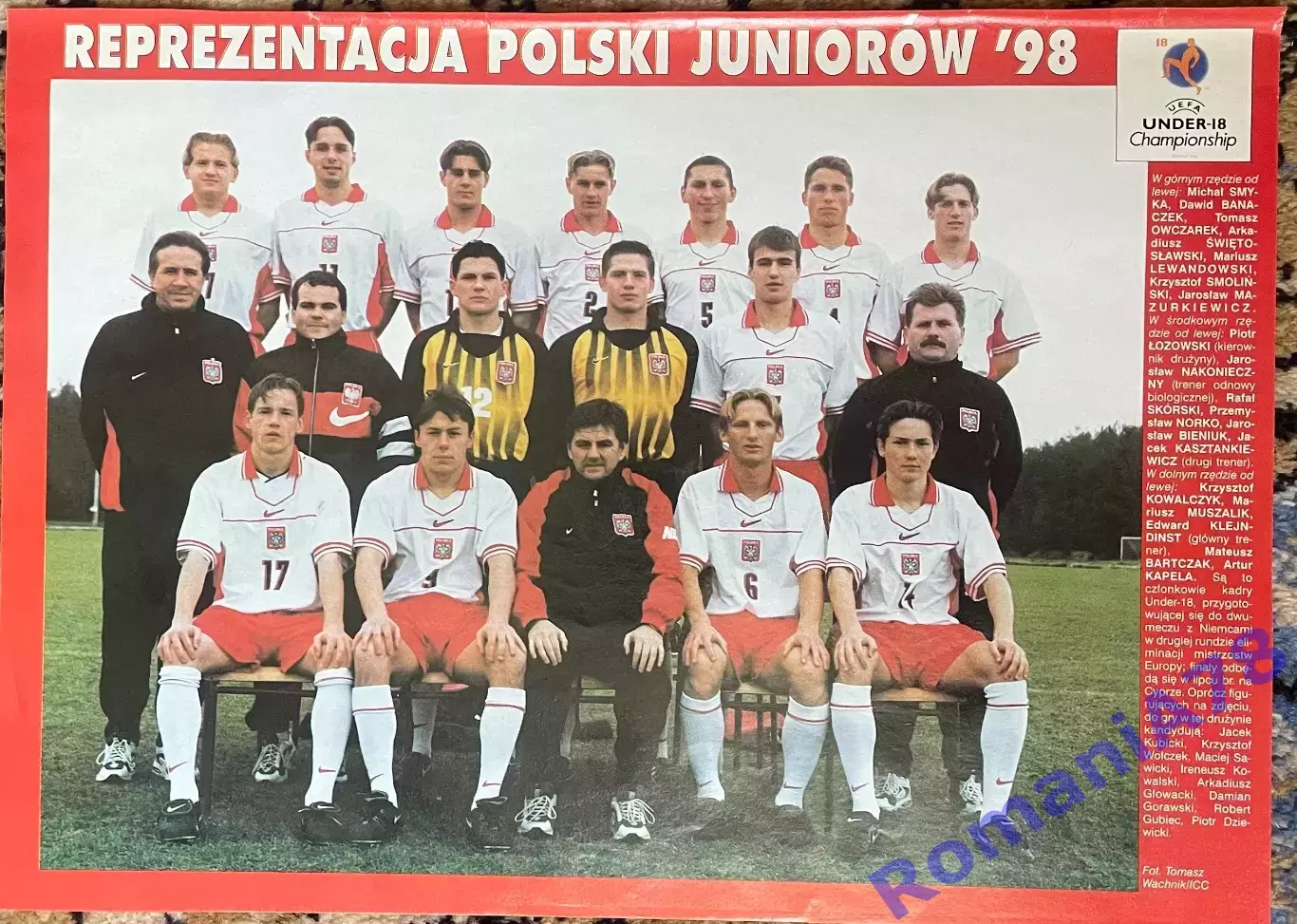 Футбол.Постер двосторонній з журналу Pilka Nozna Атлетіко,Польща 1