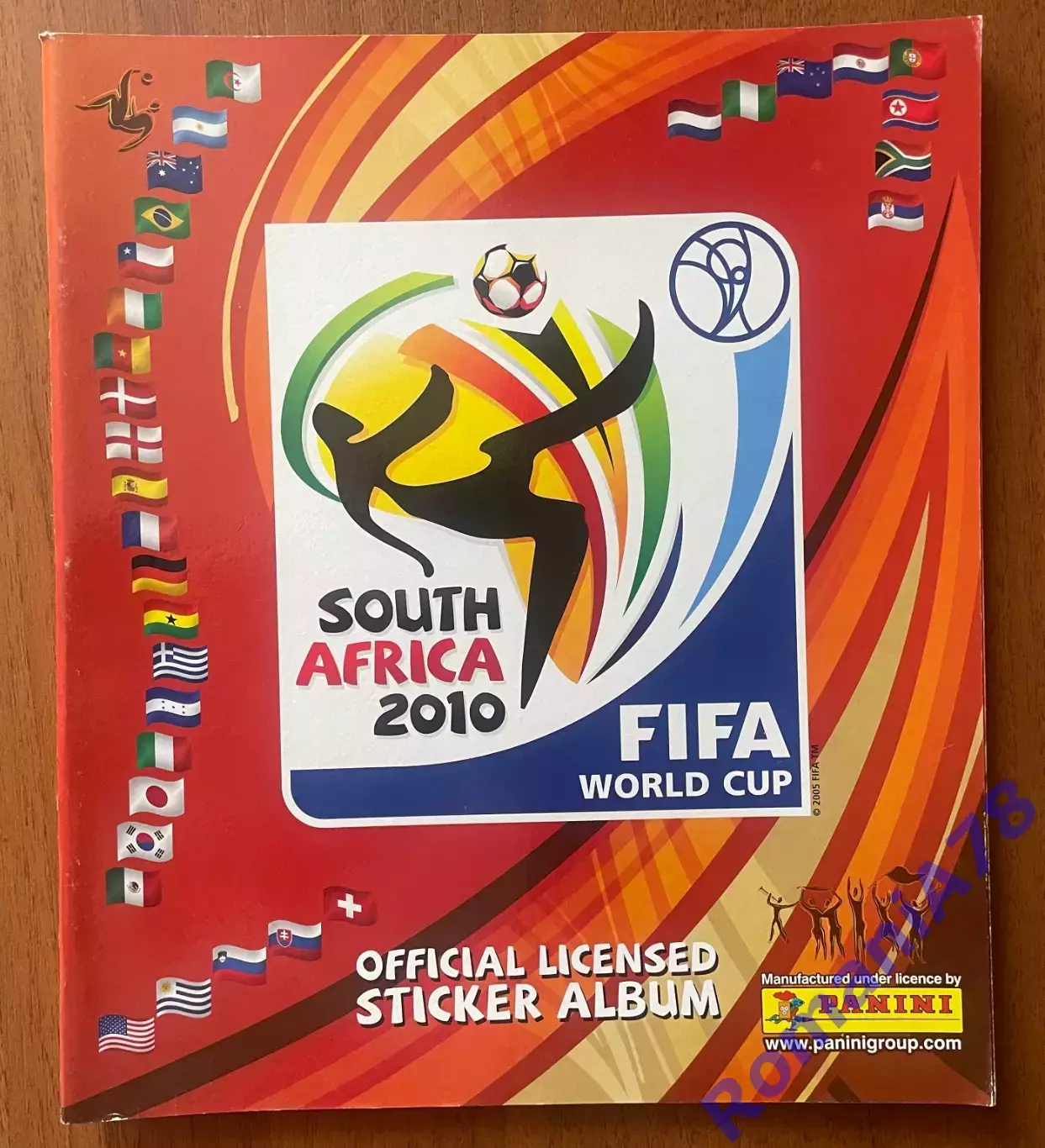 Футбол.Альбом.Чемпіонат Світу 2010.Panini.Порожній альбом.