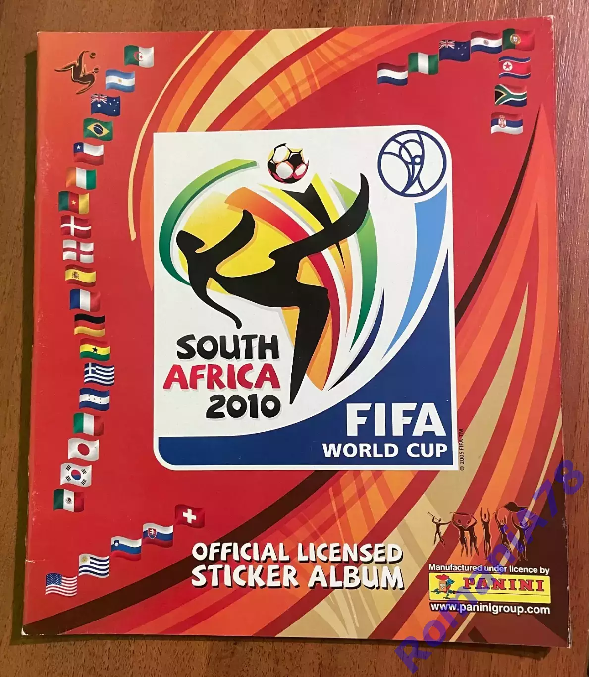 Футбол.Альбом.Чемпіонат Світу 2010.Panini.Порожній альбом.