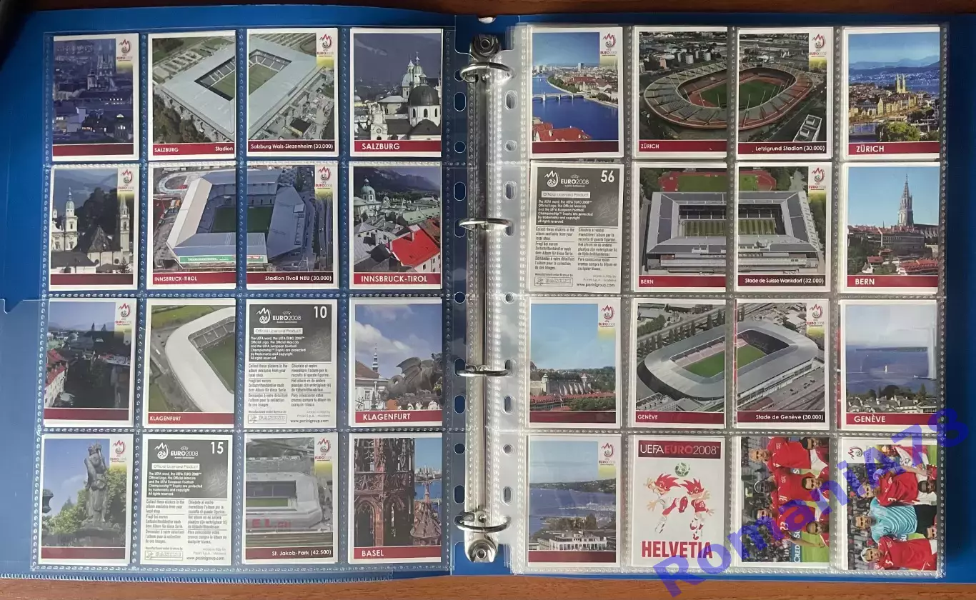 Футбол UEFA Euro Austria-Switzerland 2008.Panini.Порожній альбом+неповний сет. 1
