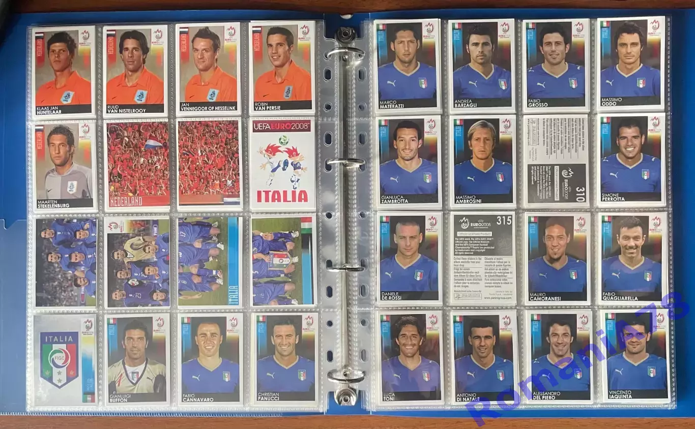 Футбол UEFA Euro Austria-Switzerland 2008.Panini.Порожній альбом+неповний сет. 4