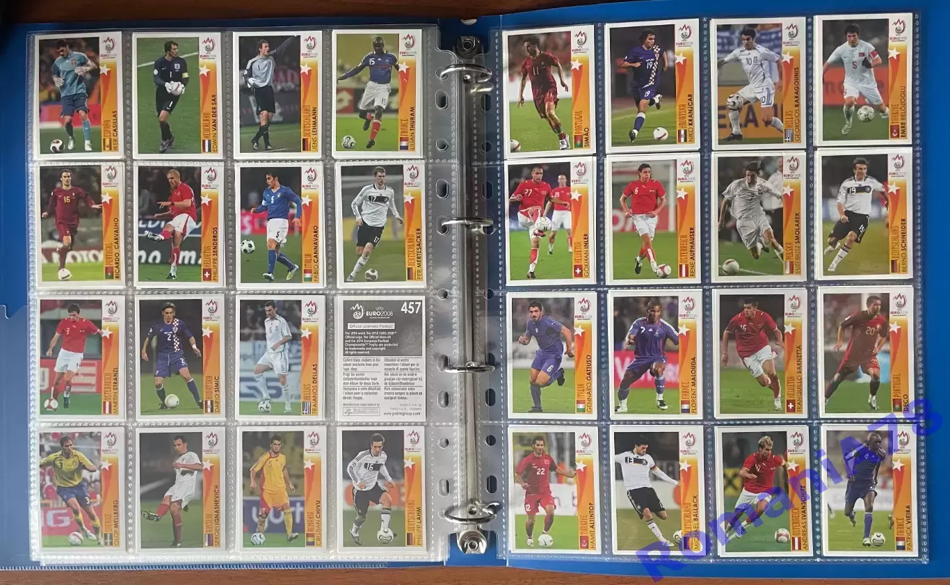 Футбол UEFA Euro Austria-Switzerland 2008.Panini.Порожній альбом+неповний сет. 6