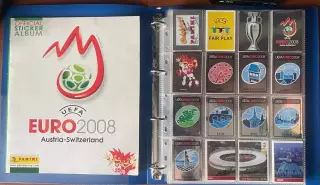 Футбол UEFA Euro Austria-Switzerland 2008.Panini.Порожній альбом+неповний сет.