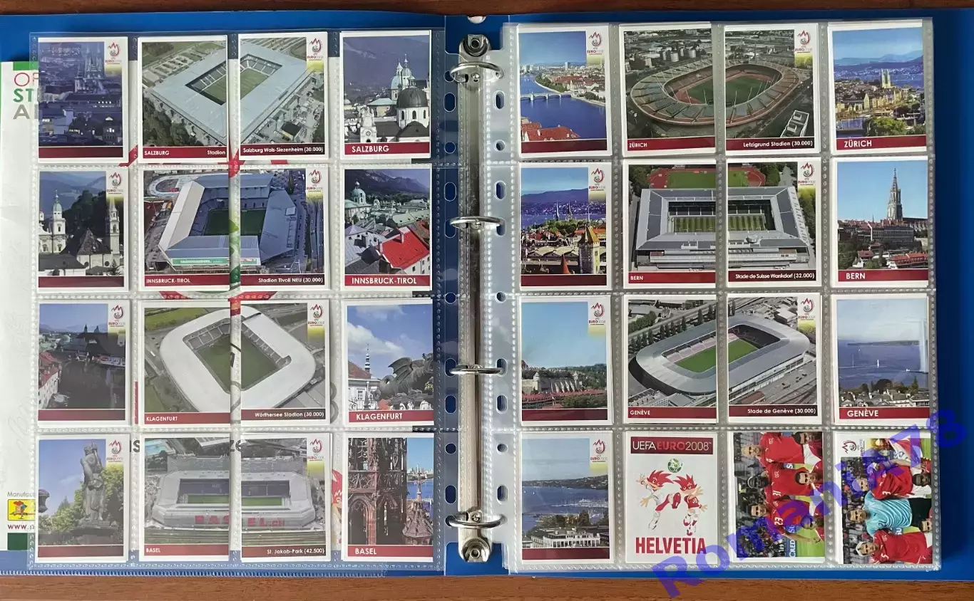 Футбол UEFA Euro Austria-Switzerland 2008.Panini.Порожній альбом+неповний сет. 1