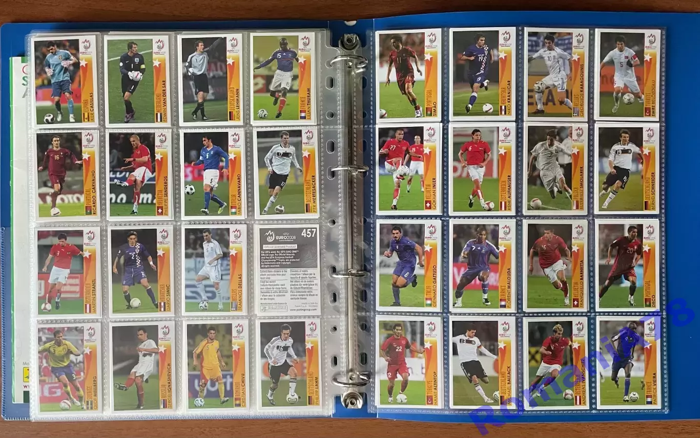Футбол UEFA Euro Austria-Switzerland 2008.Panini.Порожній альбом+неповний сет. 6
