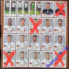 Футбол.Наклейки.Німеччина .Panini UEFA Euro France 2016