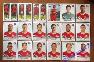 Футбол.Наклейки.Уельс.Panini UEFA Euro France 2016