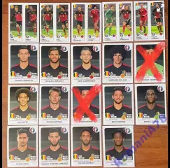 Футбол.Наклейки.Бельгія.Panini UEFA Euro France 2016