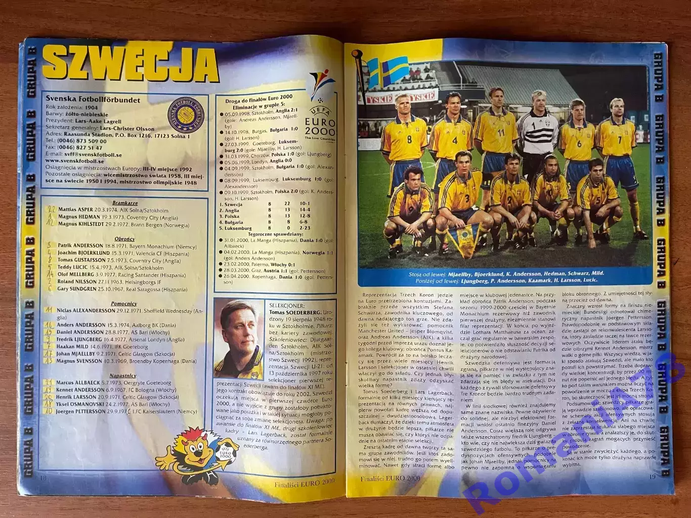Футбол.Pilka Nozna.Спецвипуск.Чемпіонат Європи-2000. 6