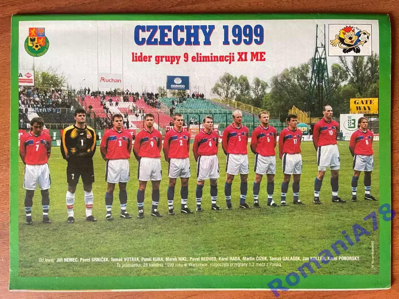 Журнал. Футбол Pilka Nozna N18/1999 Постер Чехія 1