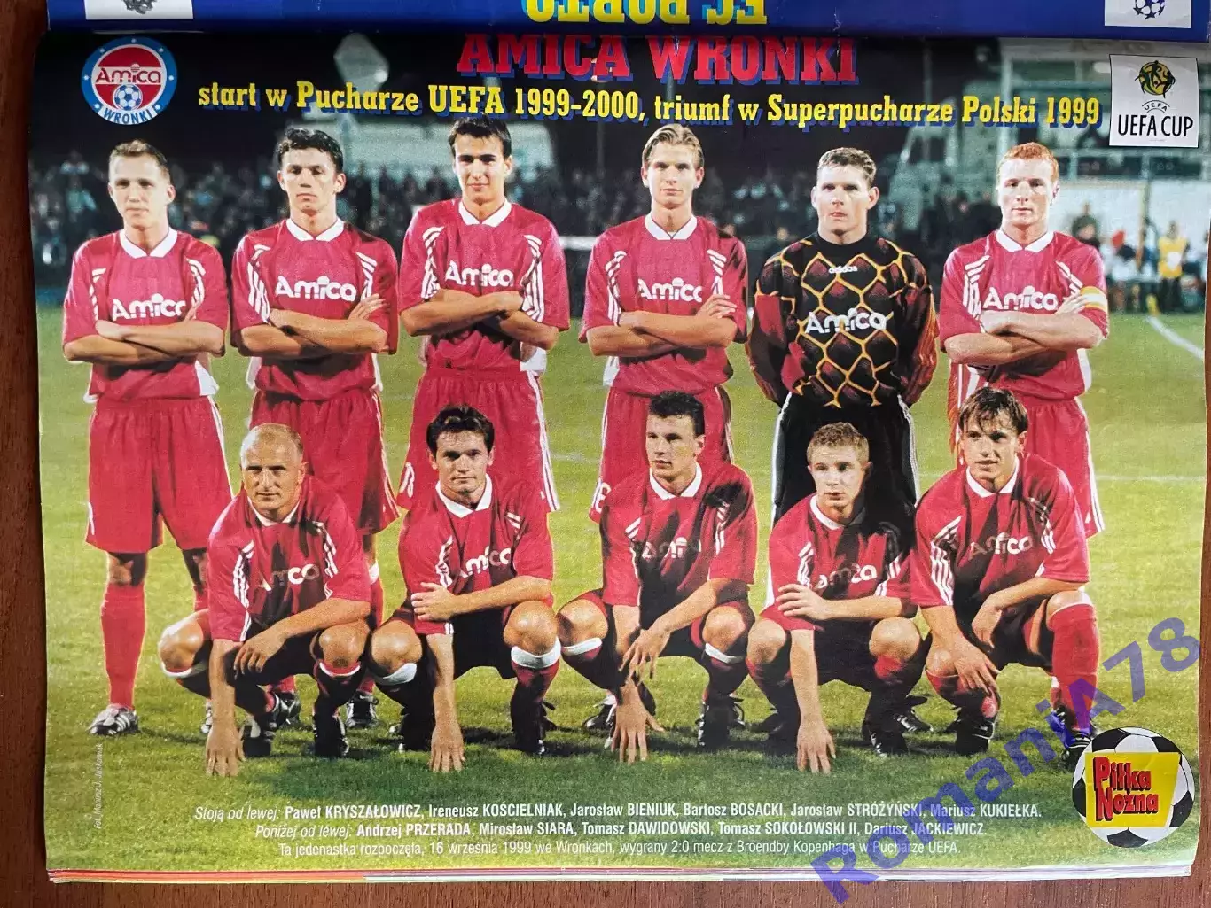 Журнал. Футбол Pilka Nozna N39/1999.Poster.Постер Порто,Аміка. 2