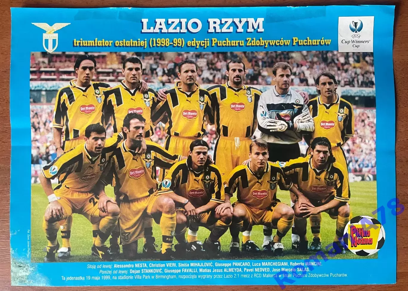 Футбол Pilka Nozna Постер Poster Лаціо