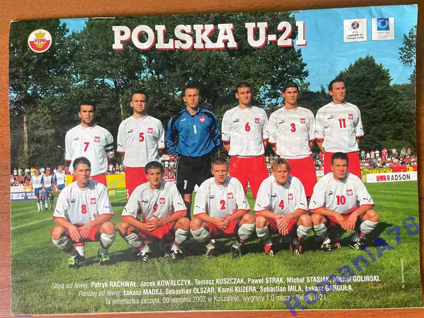 Журнал.Футбол Pilka Nozna N32/ 2002.Постер Англія 2