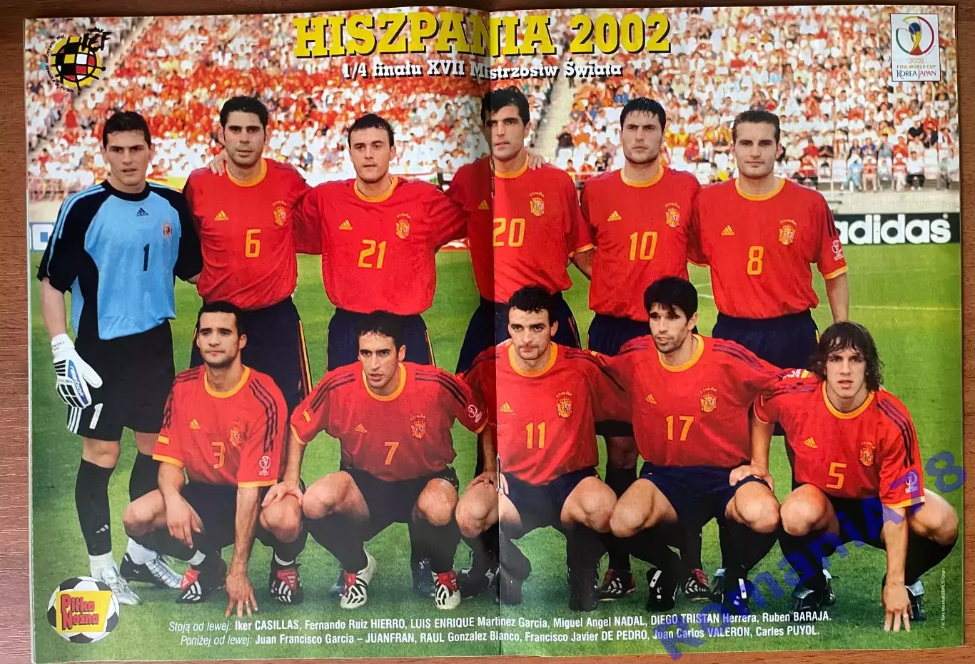 Журнал.Poster.Футбол Pilka Nozna N32/ 2002.Постер Іспанія 1