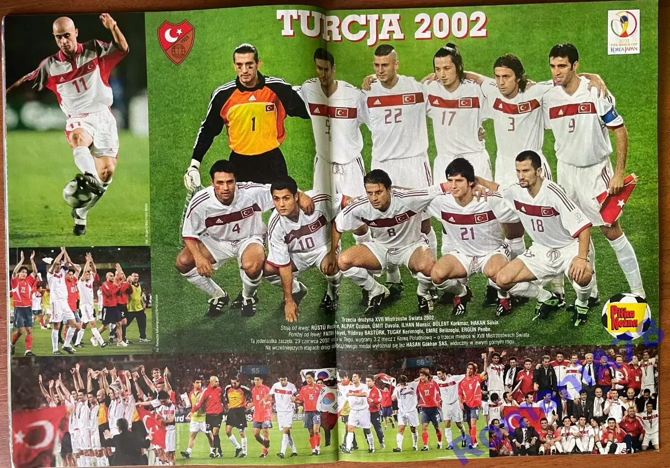 Журнал.Poster.Футбол Pilka Nozna N32/ 2002.Постер Туреччина 1