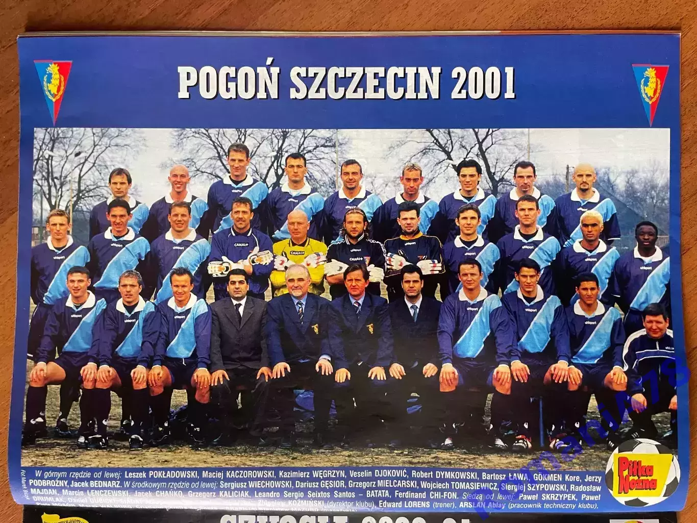Журнал.Футбол Pilka Nozna N16/2001.Постер Шотландія,Погонь 3