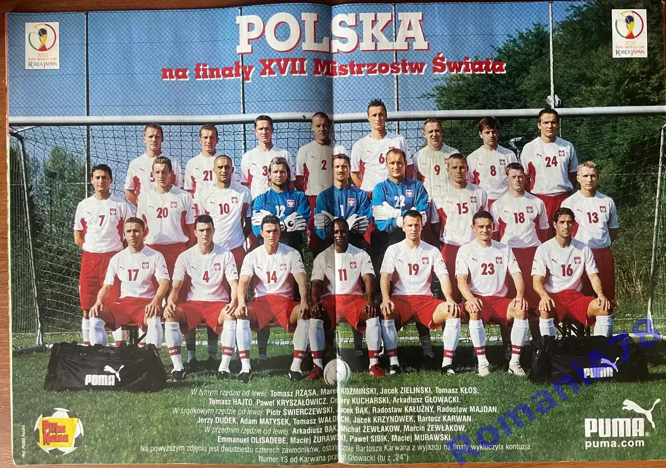 Журнал.Футбол Pilka Nozna N22/ 2002.Постер Польща 1