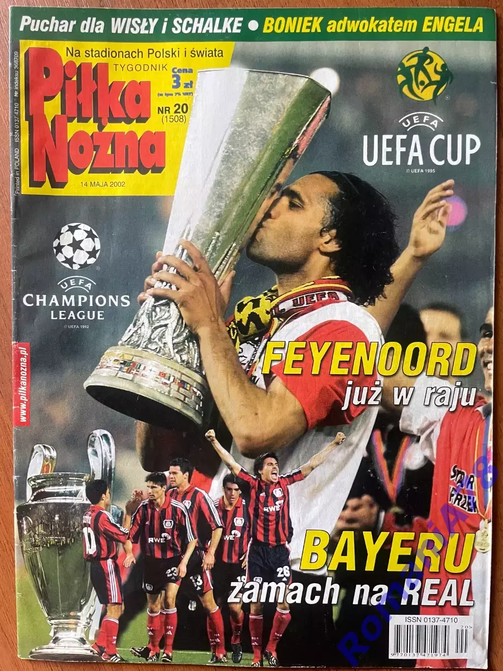 Журнал.Футбол Pilka Nozna N20/ 2002.Постер Польща