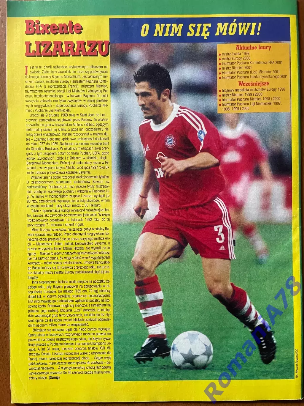 Журнал.Футбол Pilka Nozna N8/ 2002.Постер. 2
