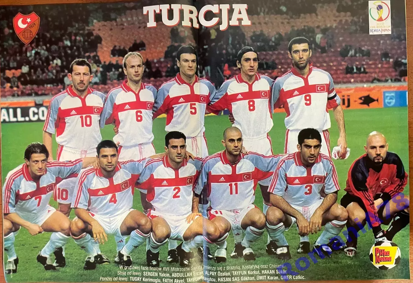 Журнал.Футбол Pilka Nozna N6/ 2002.Постер Туреччина. 1