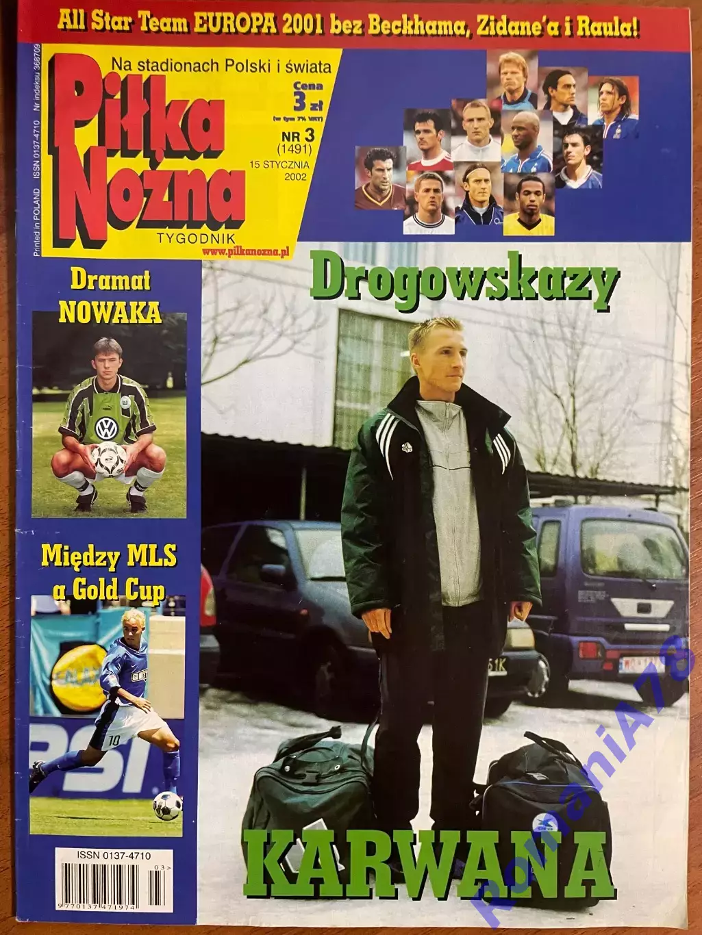 Журнал.Футбол Pilka Nozna N3/ 2002.Постер США,Жевлаков.
