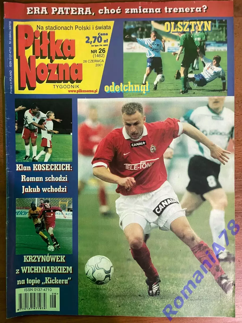 Журнал.Футбол Pilka Nozna N26/2001.Постер Вісла