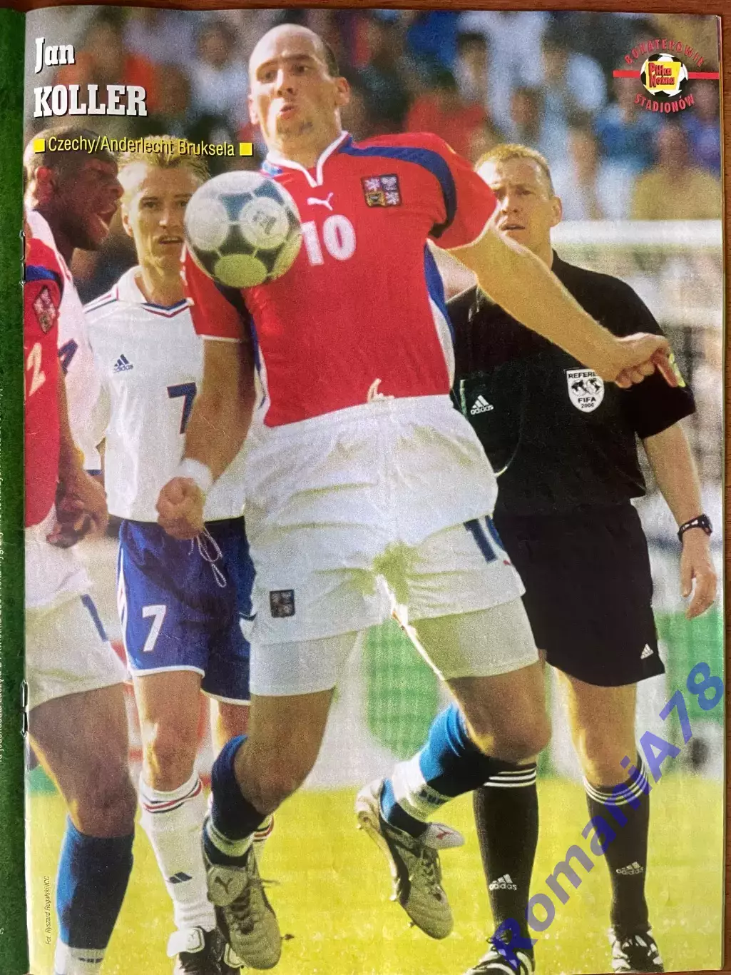 Журнал. Футбол Pilka Nozna N20/2001.Постер Польща,Коллер,. 2