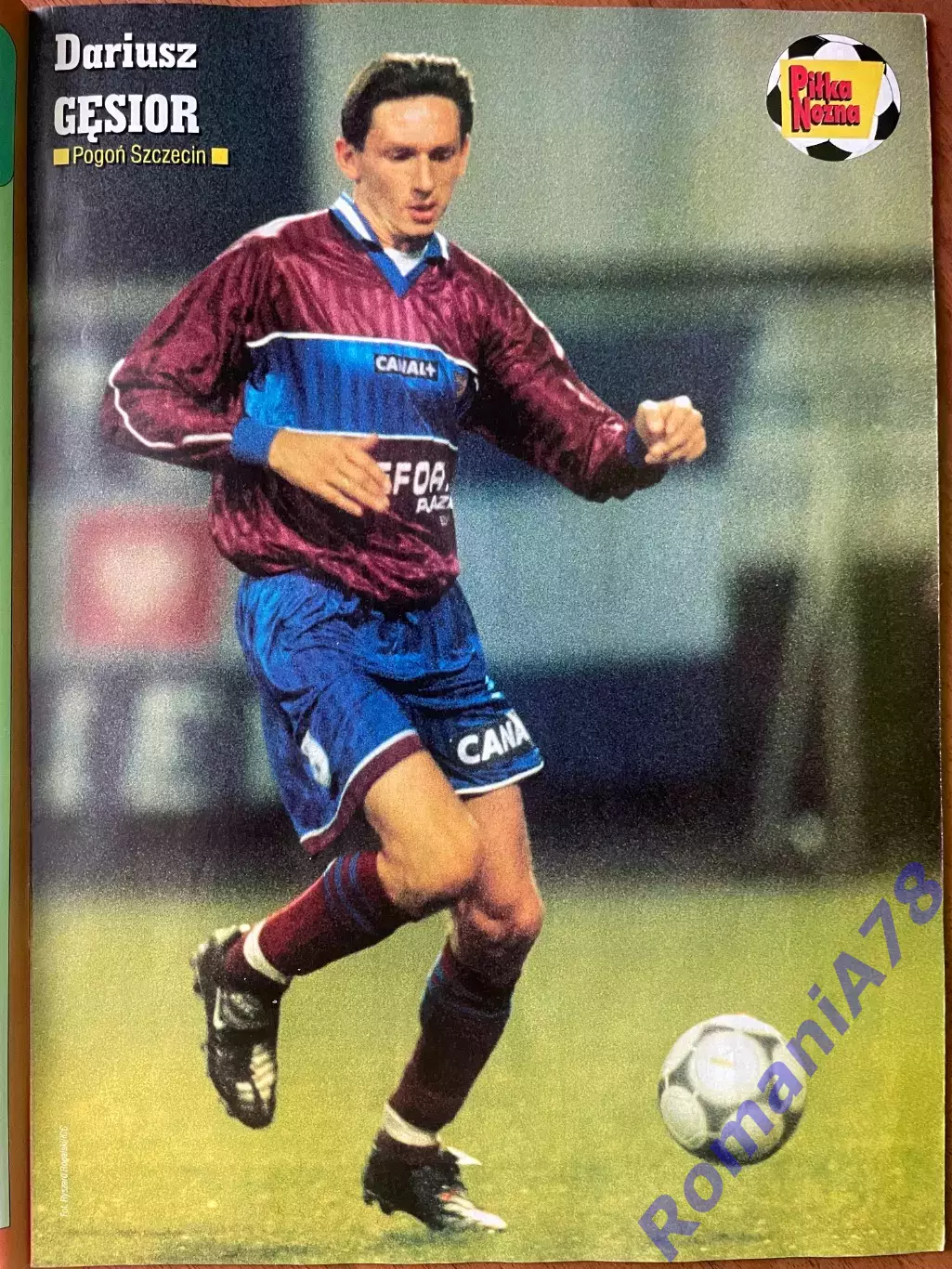 Журнал. Футбол Pilka Nozna N19/2001.Постер Хескі,Маккалістер,Ван Ністелрой. 3