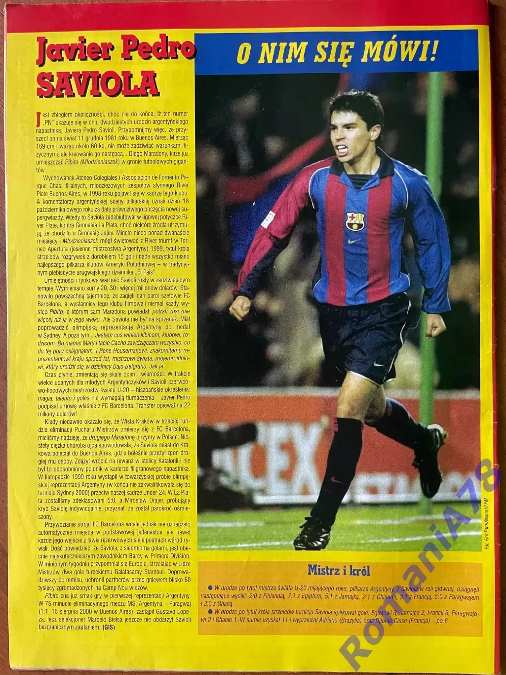 Журнал. Футбол Pilka Nozna N50/2001.Постер Вісла.. 3