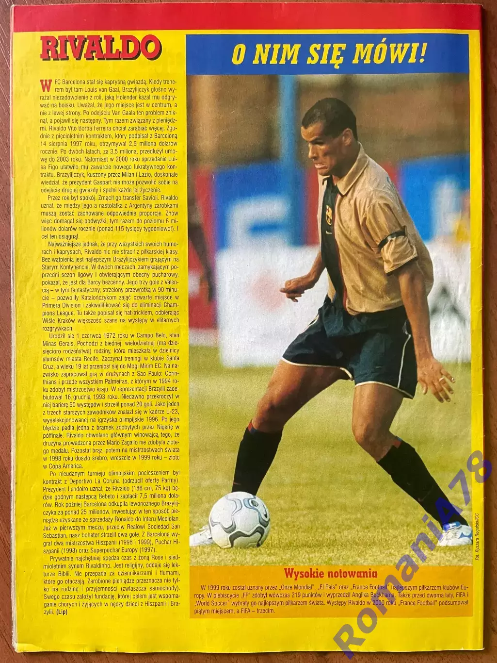 Журнал. Футбол Pilka Nozna N33/2001.Постер Англія. 3