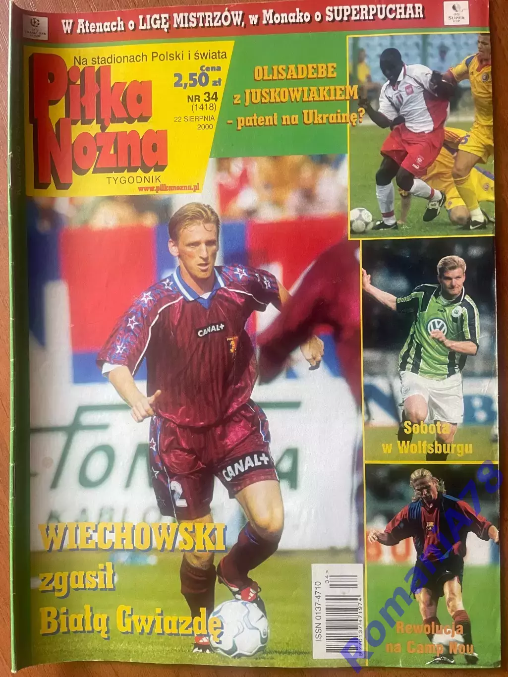 Журнал.Футбол Pilka Nozna N34/2000.Туреччина