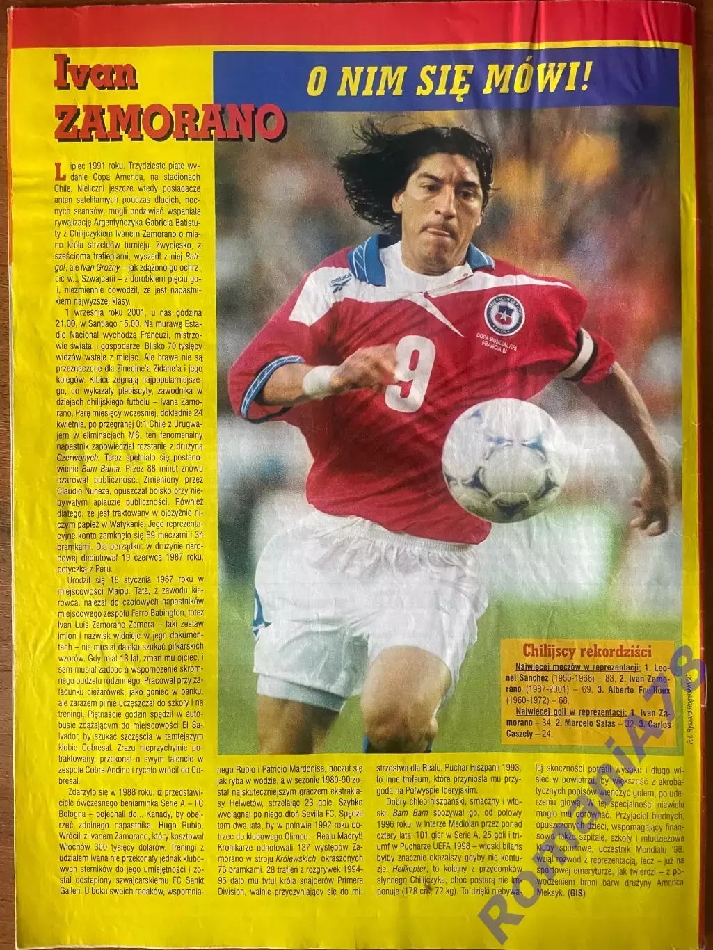 Журнал.. Футбол Pilka Nozna N37/2001.Постер Стам,Саморано 3